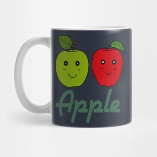 Red and green apple Mug